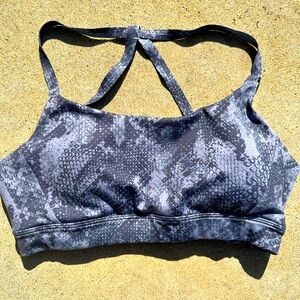 Zella Strappy Snake Print Sports Bra- Small 🐍